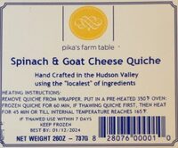 Spinach and Goat Cheese Quiche