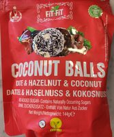 Fitballs Dried Date Paste & Hazelnut & Coconut