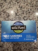 Wild Sardines In Water With Sea Salt