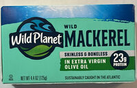 Wild Mackerel Skinless & Boneless Fillets In Extra Virgin Olive Oil