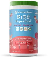 Strawberry blast protein + probiotics drink mix powder, strawberry blast
