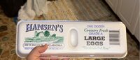 Large eggs “Vegetarian fed hens “