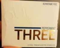 The PUR Company, Peppermint Three, Sugar Free Gum