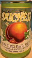 Yellow cling peach slices