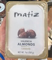 Valencia almonds candied