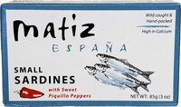 Sardinillas with sweet piquillo peppers wild