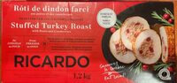 Stuffed turkey roast with pears and cranberries