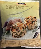 Petits gratinés pommes de terre - épinards