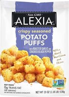 Potato Puffs with Roasted Garlic & Cracked Black Pepper