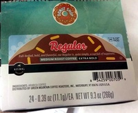 Regular medium roast coffee extra bold