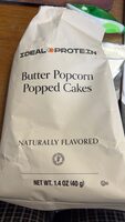 Butter popcorn popped cakes