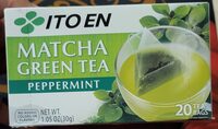 Matcha tea green peppermint