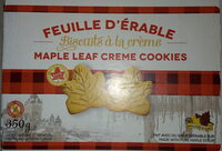 Feuille d'érable - biscuits à la crème