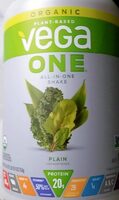 Organic Vega One All in One Shake Plain Unsweetened