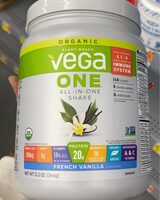 Organic Vega All In One Shake French Vanilla Flavored