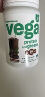Plant-based protein and greens chocolate