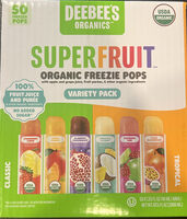 Superfruit Organic Freezie Pops Variety Pack