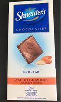 Chocolat au lait amandes grillees
