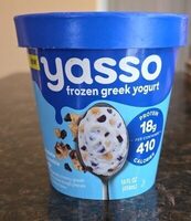 Yasso frozen greek yogurt chocolate chip cookie dough