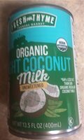 Organic light coconut milk