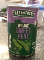 Organic sweet peas
