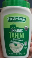 Organic tahini