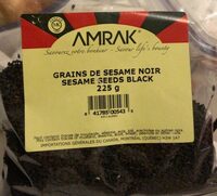 Grains de sésame noir
