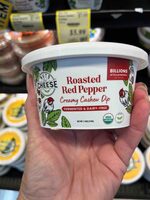 Roasted Red Pepper Creamy Cashew Dip