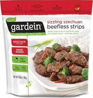 Szechuan beefless strips