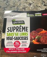 Supreme Plant-Based Saus'ge Links, Spicy Italian (Canada)