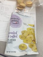 Roasted and salted plantain chips