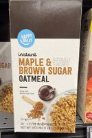 Maple and brown sugar oatmeal
