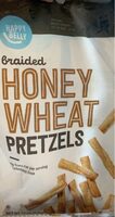 Braided honey wheat pretzels