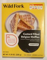 Custard Filled Belgian Waffles