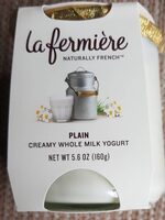 Creamy whole milk yogurt plain