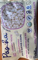 Vegan organic white baking chips