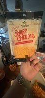 Finely shredded fancy sharp cheddar cheese, sharp cheddar