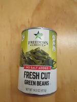Fresh Cut green beans (no salt added)