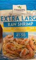 Extra large raw shrimp