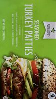 Seasoned turkey patties