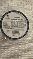 Cashews Roasted / No Salt