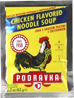 Chicken flavored noodle soup ounce