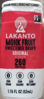 Monk Fruit Sweetener Drops Original Flavor