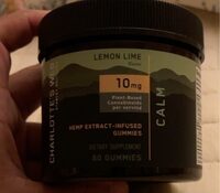 Calm Lemon Line Hemp Extract Infused Gummies