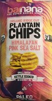 Organic Ridge Cut Plantain Chips