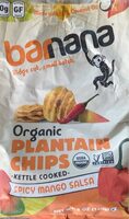 Organic Ridged Plantain Chips Spicy Mango Salsa