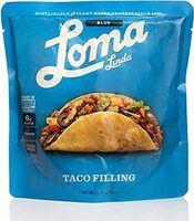 Blue plantbased meal solution taco filling nongmo