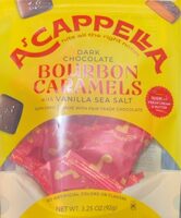 Dark Chocolate Bourbon Caramels with Vanilla Sea Salt
