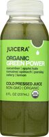Organic green power juice