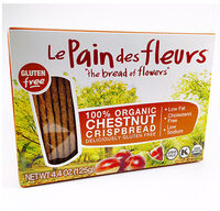 Le pain des fleurs, 100% organic chestnut crisp bread, chestnut